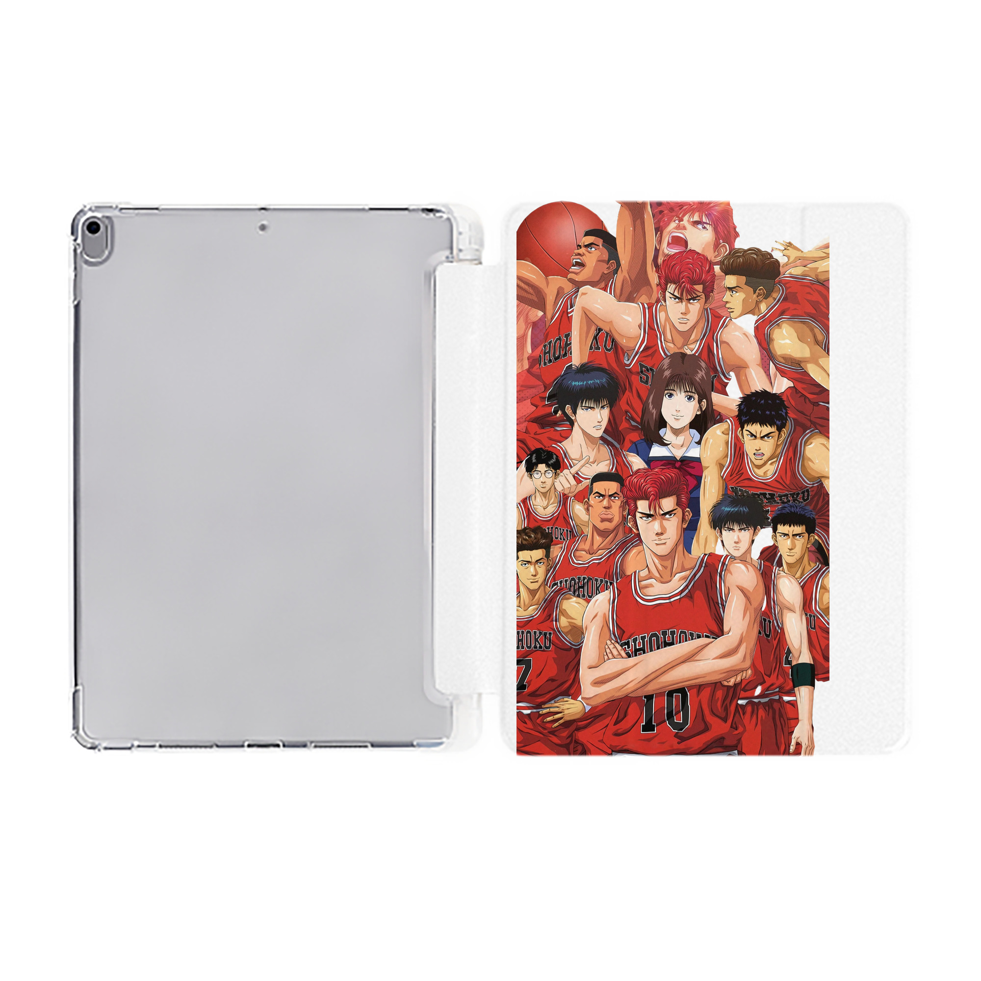 （画像用） SLAM DUNK／スラムダンク IPad ケース ペン収納付き 三つ折りスタンド PUレザー×シリコン 対応機種9.5/10.5/10.9インチ